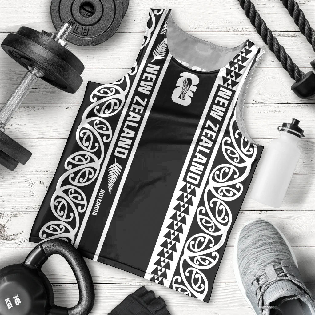 Custom New Zealand Football White Fern Supporter Men Tank Top LT9 - Polynesian Pride