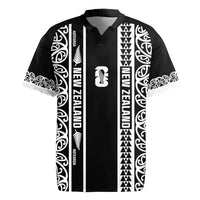Custom New Zealand Football White Fern Supporter Rugby Jersey LT9 Black - Polynesian Pride