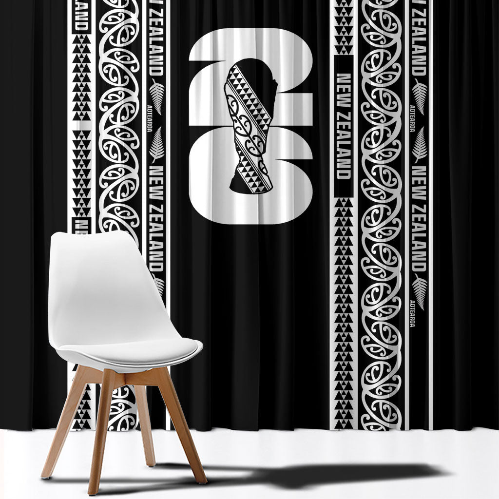 New Zealand Football White Fern Supporter Window Curtain