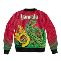 Vanuatu Islands Bomber Jacket Polynesian Tattoo and Sea Turtle LT9 - Polynesian Pride