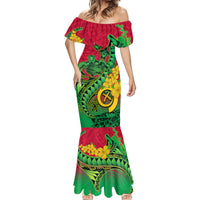 Vanuatu Islands Mermaid Dress Polynesian Tattoo and Sea Turtle LT9 - Polynesian Pride