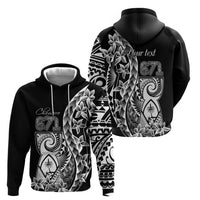 671 Guam Personalised Hoodie Latte Stone Tribal