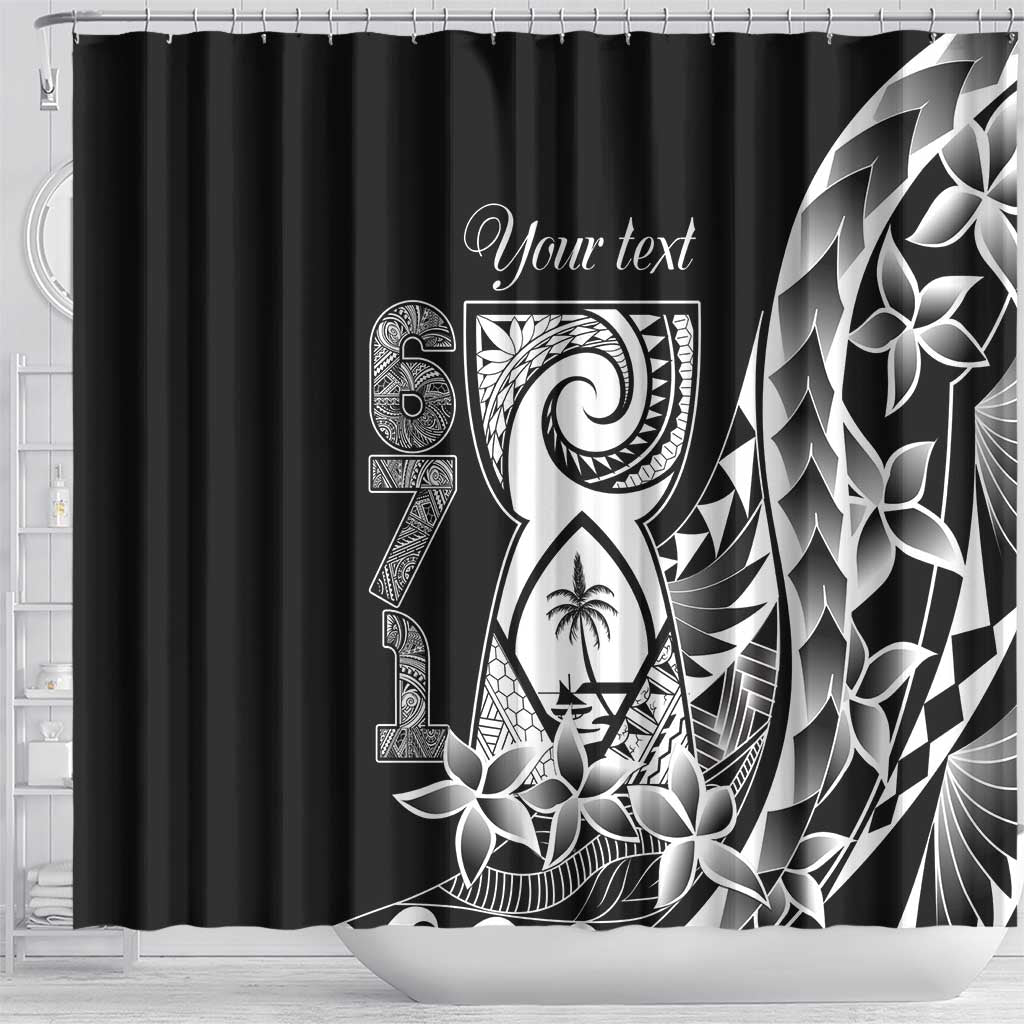 671 Guam Personalised Shower Curtain Latte Stone Tribal