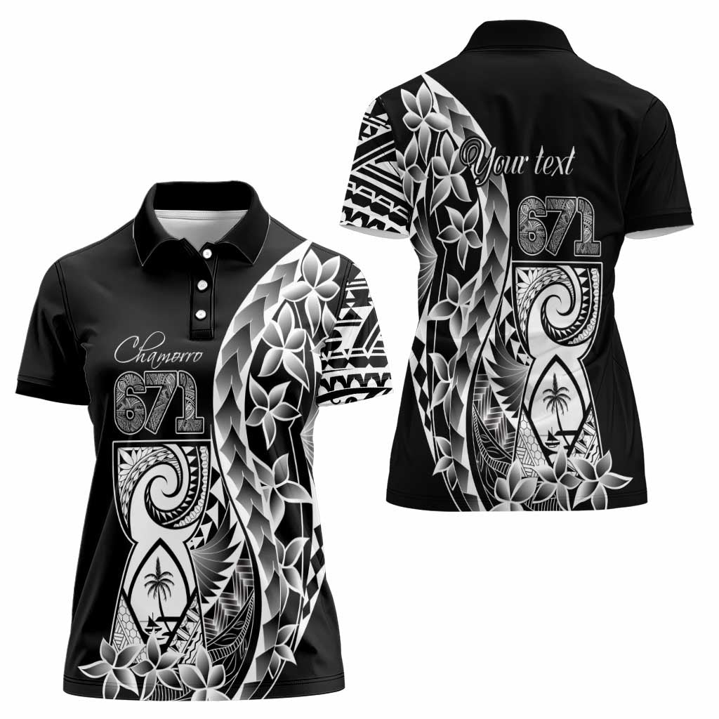 671 Guam Personalised Women Polo Shirt Latte Stone Tribal