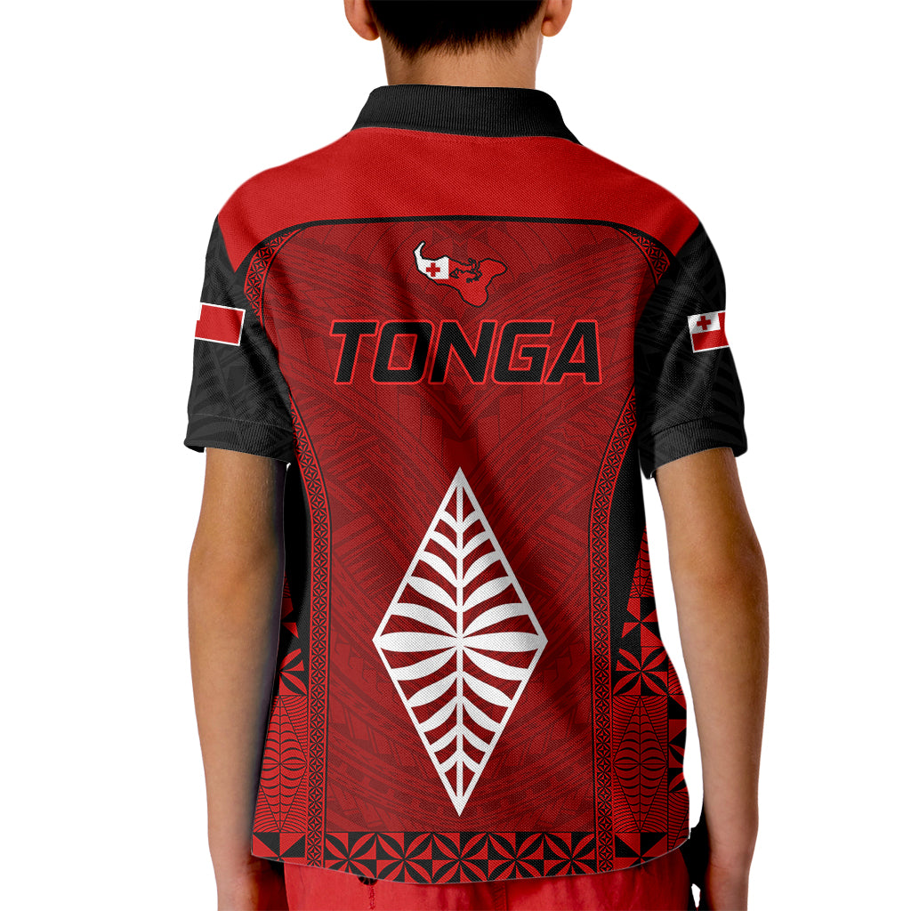 Tonga Rugby Kid Polo Shirt Go Champions World Cup 2023 Ngatu Unique LT9 - Polynesian Pride