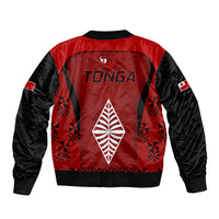 Tonga Rugby Sleeve Zip Bomber Jacket Go Champions World Cup 2023 Ngatu Unique LT9 - Polynesian Pride