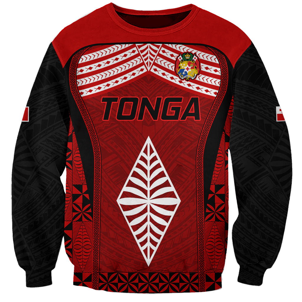Custom Tonga Rugby Sweatshirt Go Champions World Cup 2023 Ngatu Unique LT9 Unisex Red - Polynesian Pride