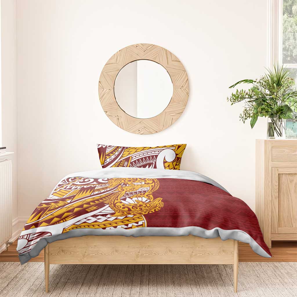 Couple Dolphins Maori Motif Bedding Set - Polynesian Pride