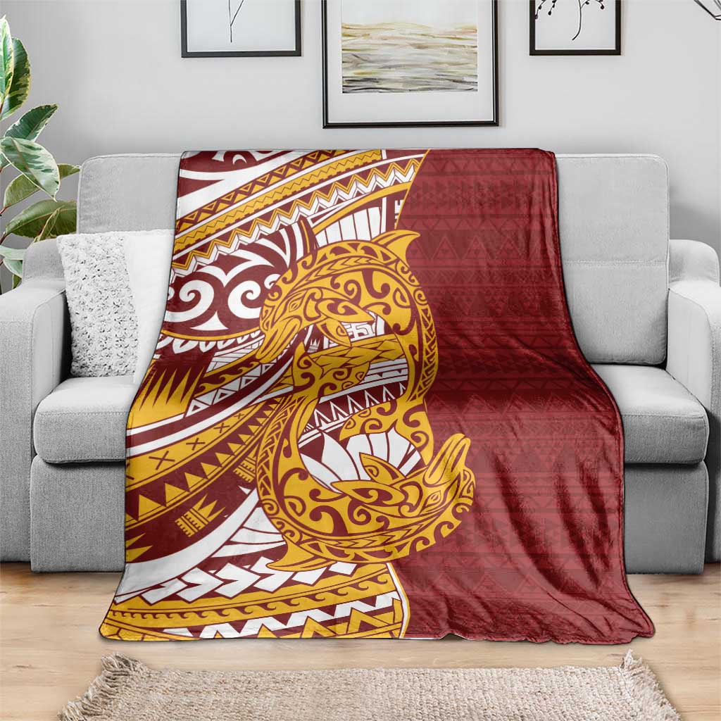 Couple Dolphins Maori Motif Blanket - Polynesian Pride