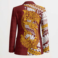Couple Dolphins Maori Motif Blazer - Polynesian Pride