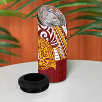 Couple Dolphins Maori Motif 4 in 1 Can Cooler Tumbler - Polynesian Pride