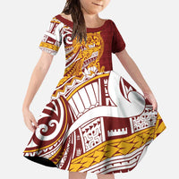 Couple Dolphins Maori Motif Family Matching Tank Maxi Dress and Hawaiian Shirt - Polynesian Pride