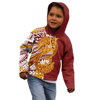 Couple Dolphins Maori Motif Kid Hoodie - Polynesian Pride