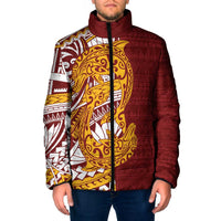 Couple Dolphins Maori Motif Padded Jacket - Polynesian Pride