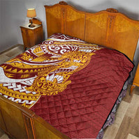 Couple Dolphins Maori Motif Quilt - Polynesian Pride