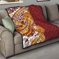Couple Dolphins Maori Motif Quilt - Polynesian Pride