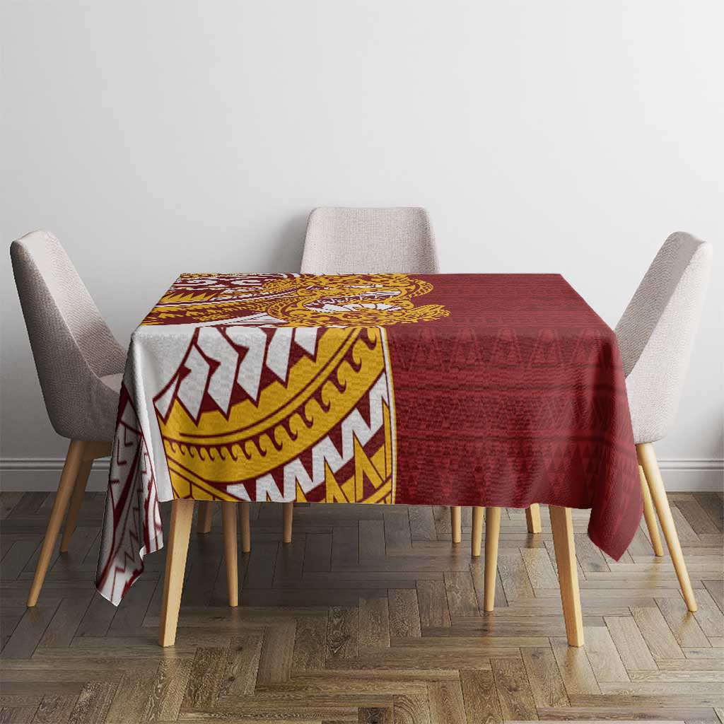 Couple Dolphins Maori Motif Tablecloth - Polynesian Pride