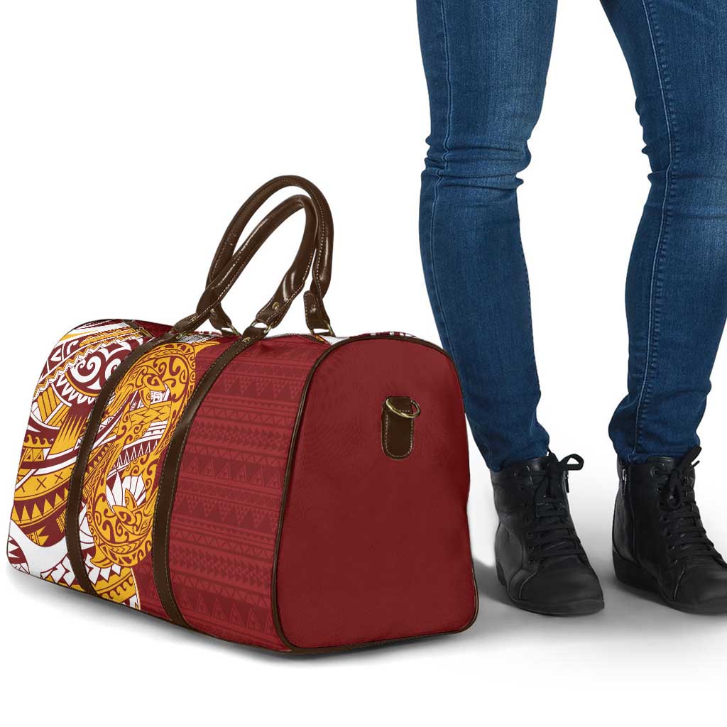 Couple Dolphins Maori Motif Travel Bag - Polynesian Pride