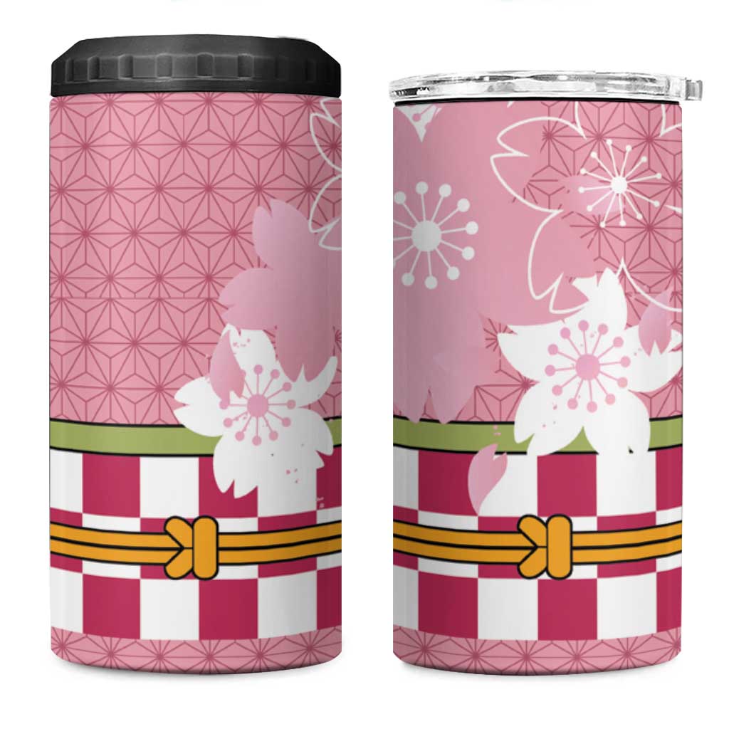 Japanese Asanoha Pattern 4 in 1 Can Cooler Tumbler Charm Against Evil Spirits - Polynesian Pride