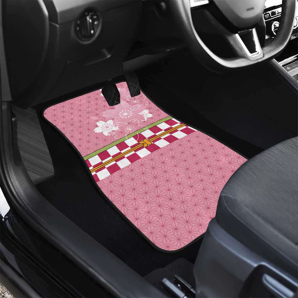 Japanese Asanoha Pattern Car Mats Charm Against Evil Spirits - Polynesian Pride