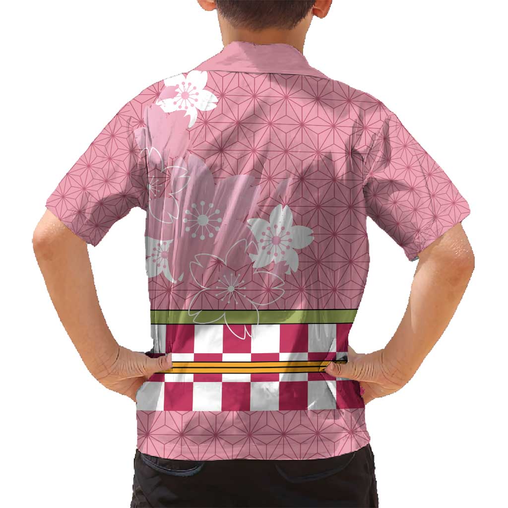 Japanese Asanoha Pattern Family Matching Summer Maxi Dress and Hawaiian Shirt Charm Against Evil Spirits - Polynesian Pride