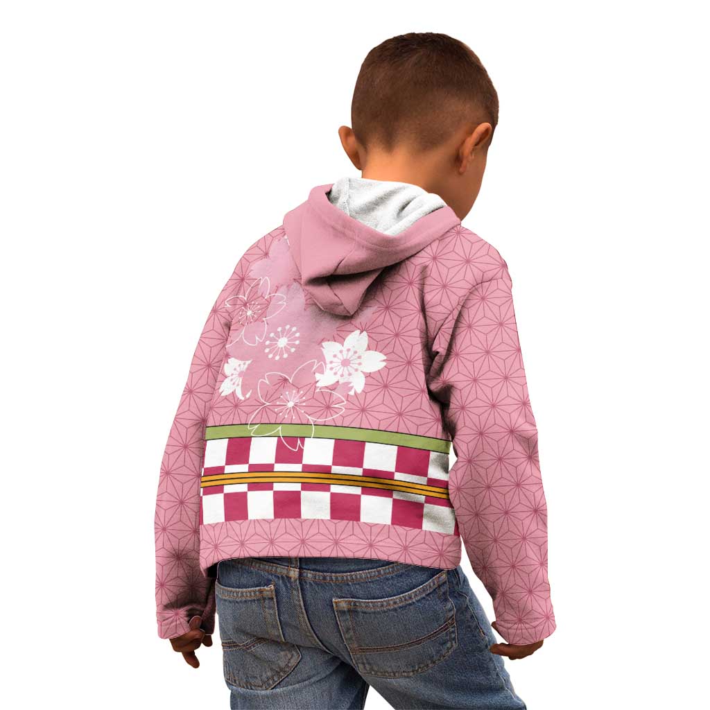 Japanese Asanoha Pattern Kid Hoodie Charm Against Evil Spirits LT9 - Polynesian Pride