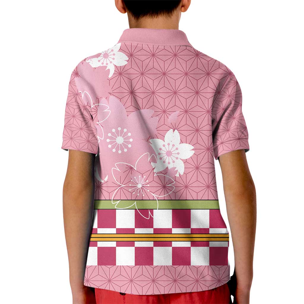 Japanese Asanoha Pattern Kid Polo Shirt Charm Against Evil Spirits LT9 - Polynesian Pride