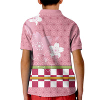 Japanese Asanoha Pattern Kid Polo Shirt Charm Against Evil Spirits LT9 - Polynesian Pride