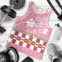 Japanese Asanoha Pattern Men Tank Top Charm Against Evil Spirits - Polynesian Pride