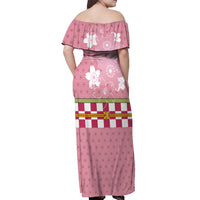 Japanese Asanoha Pattern Off Shoulder Maxi Dress Charm Against Evil Spirits LT9 - Polynesian Pride