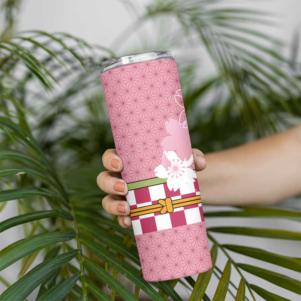 Japanese Asanoha Pattern Skinny Tumbler Charm Against Evil Spirits - Polynesian Pride