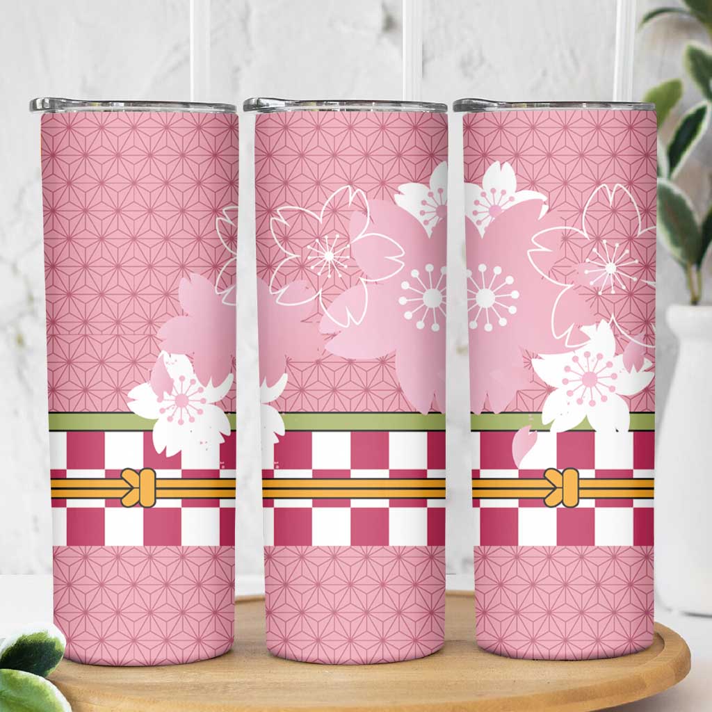 Japanese Asanoha Pattern Skinny Tumbler Charm Against Evil Spirits - Polynesian Pride