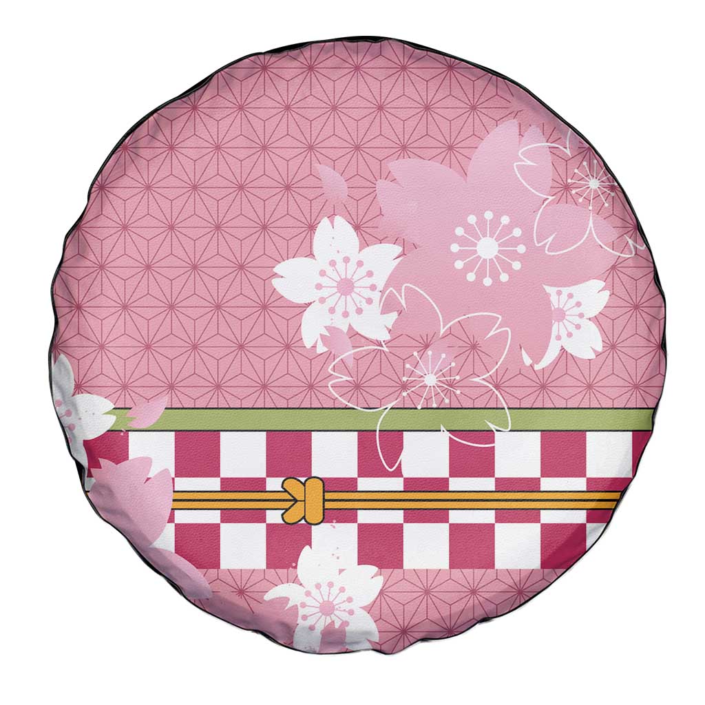 Japanese Asanoha Pattern Spare Tire Cover Charm Against Evil Spirits - Polynesian Pride