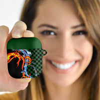 Japanese Asanoha Pattern AirPods Case Sun Flame Slayer Dragon Hinokami Kagura Spirit - Polynesian Pride