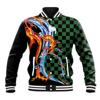 Japanese Asanoha Pattern Baseball Jacket Sun Flame Slayer Dragon Hinokami Kagura Spirit - Polynesian Pride