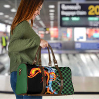 Japanese Asanoha Pattern Travel Bag Sun Flame Slayer Dragon Hinokami Kagura Spirit - Polynesian Pride
