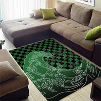 Japanese Asanoha Pattern Area Rug Water Breathing Slayer Dragon - Polynesian Pride