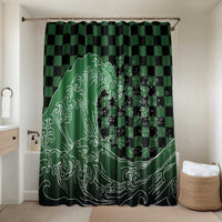 Japanese Asanoha Pattern Bathroom Set Water Breathing Slayer Dragon - Polynesian Pride