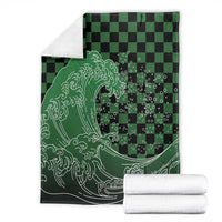 Japanese Asanoha Pattern Blanket Water Breathing Slayer Dragon - Polynesian Pride