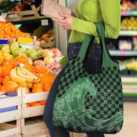 Japanese Asanoha Pattern Grocery Bag Water Breathing Slayer Dragon - Polynesian Pride