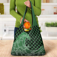 Japanese Asanoha Pattern Grocery Bag Water Breathing Slayer Dragon - Polynesian Pride