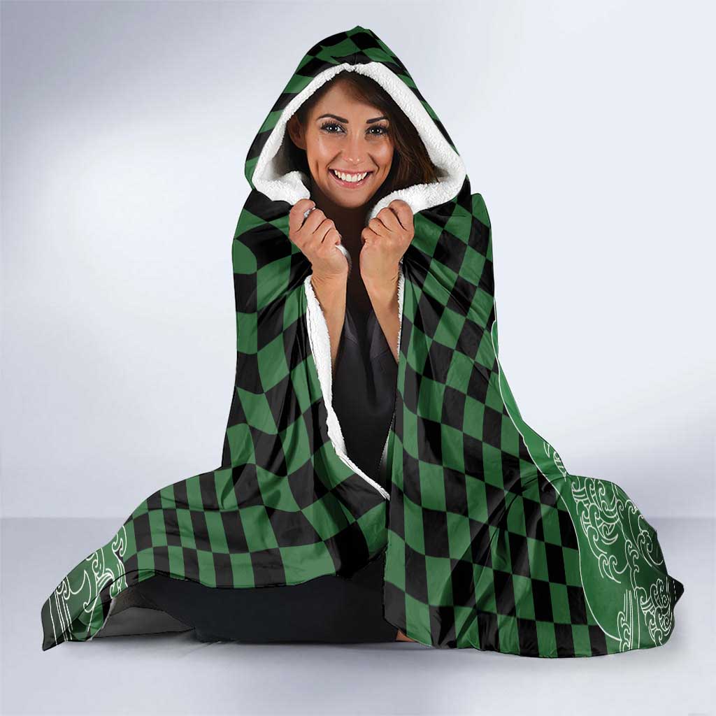 Japanese Asanoha Pattern Hooded Blanket Water Breathing Slayer Dragon LT9 - Polynesian Pride