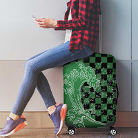 Japanese Asanoha Pattern Luggage Cover Water Breathing Slayer Dragon - Polynesian Pride