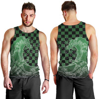 Japanese Asanoha Pattern Men Tank Top Water Breathing Slayer Dragon - Polynesian Pride