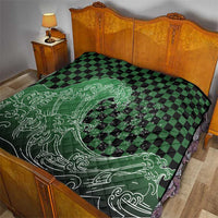 Japanese Asanoha Pattern Quilt Water Breathing Slayer Dragon - Polynesian Pride