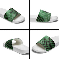 Japanese Asanoha Pattern Slide Sandals Water Breathing Slayer Dragon - Polynesian Pride