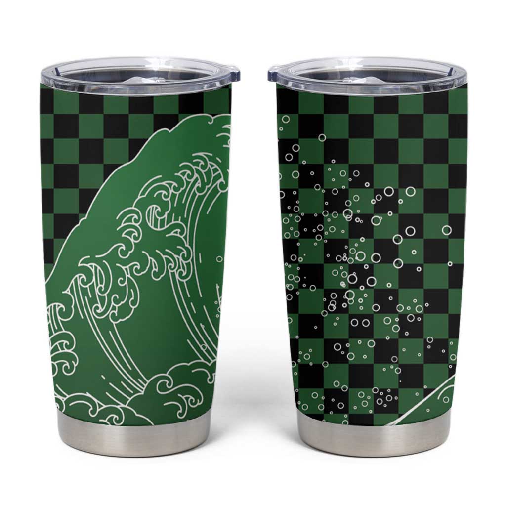 Japanese Asanoha Pattern Tumbler Cup Water Breathing Slayer Dragon - Polynesian Pride