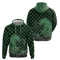 Japanese Asanoha Pattern Zip Hoodie Water Breathing Slayer Dragon - Polynesian Pride