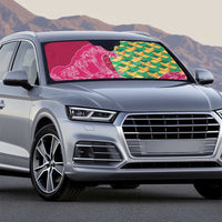 Japanese Bishamon-Kikkou Pattern Auto Sun Shade Water Pillar Silent River Flow - Polynesian Pride