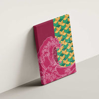 Japanese Bishamon-Kikkou Pattern Canvas Wall Art Water Pillar Silent River Flow - Polynesian Pride